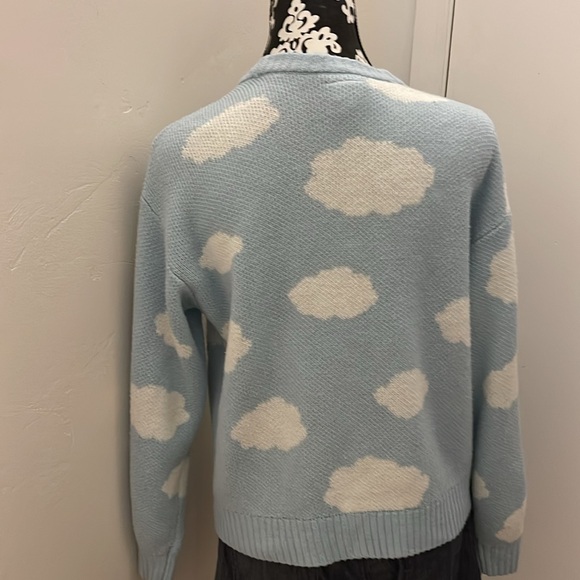 Hot Topic x Care Bears Cloud Chunky Knit Skimmer Cardigan 40th Anniversary - Picture 5 of 14
